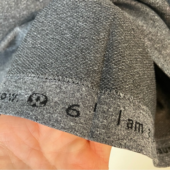 Lululemon Swiftly Tech Long Sleeved Crew in Heathered Black Lace - size 6 - Gray - Picture 9 of 11